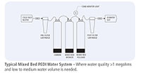 Typical Mixed Bed Portable Exchange Deionizer (PEDI) Water System